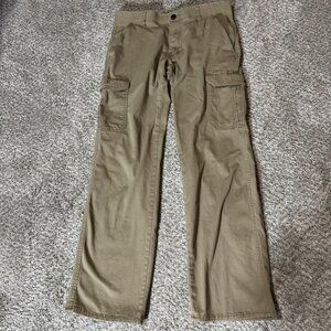 Lee Extreme Comfort Pants Mens 32x32 Khaki Straight Fit Cargo Utility Stretch